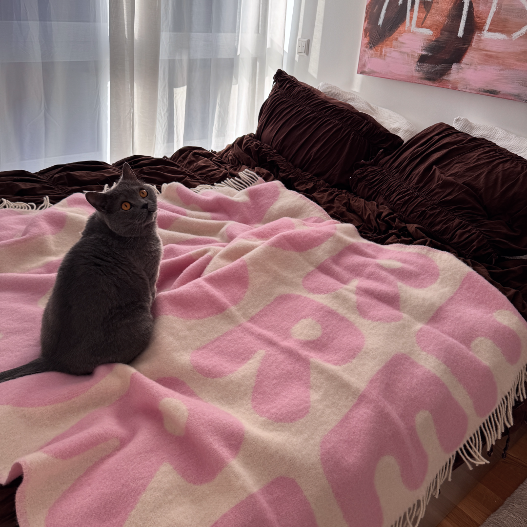 Klekks No. 11 (Pink Edition) - Wolldecke