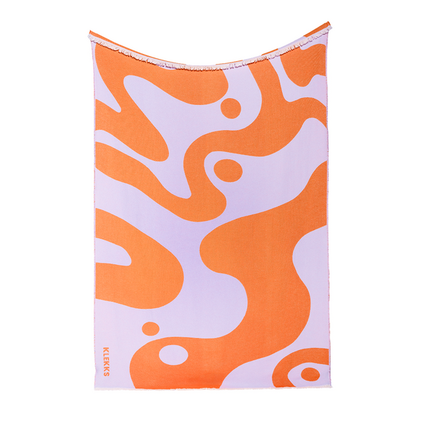 Klekks No. 8 - Baumwolldecke – Orange