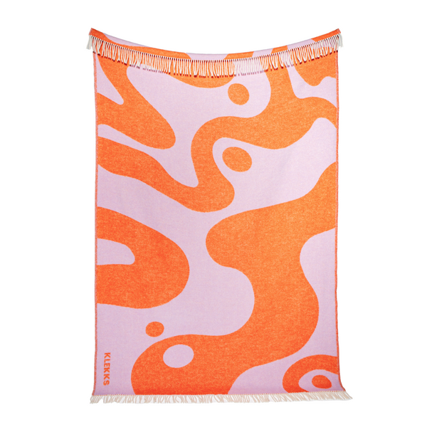 Klekks No. 8 - Wolldecke – Orange